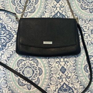 Kate Spade Greer Laurel Way Black Leather Crossbody Bag Purse
